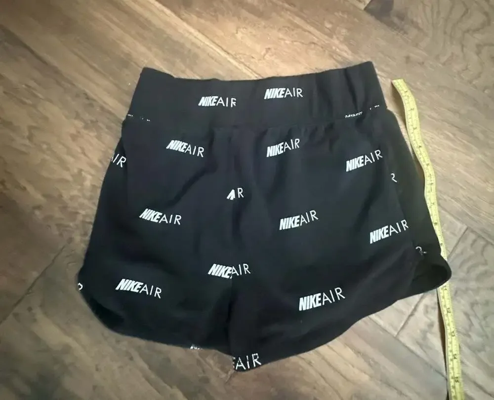 Nike Air Women's All Over Print Logo Shorts Black